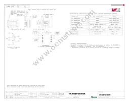 750510476 Datasheet Cover