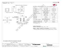 750510536 Datasheet Cover