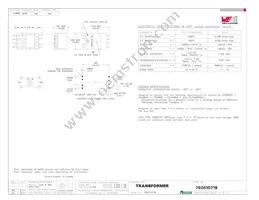 750510719 Datasheet Cover