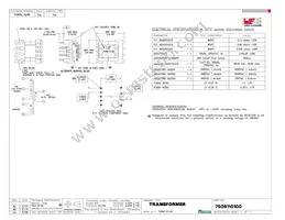 7508110100 Datasheet Cover