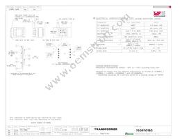 7508110160 Datasheet Cover