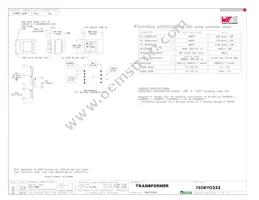 7508110333 Datasheet Cover