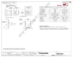 7508110410 Datasheet Cover