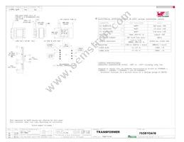 7508110419 Datasheet Cover