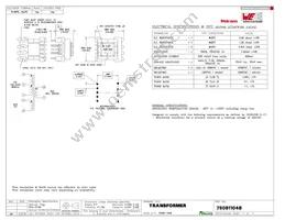 750811048 Datasheet Cover