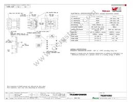 750811050 Datasheet Cover