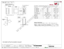 750811148 Datasheet Cover