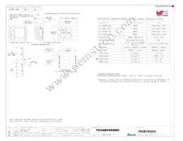 7508112334 Datasheet Cover