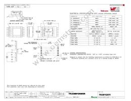 7508112511 Datasheet Cover