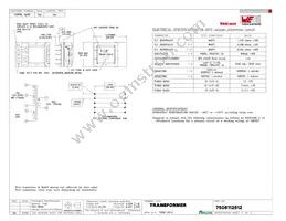 7508112512 Datasheet Cover