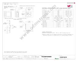 7508112515 Datasheet Cover