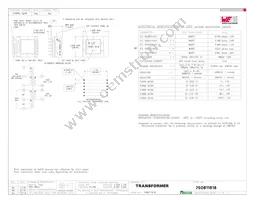 750811616 Datasheet Cover