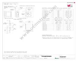 750811617 Datasheet Cover