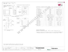 7508116314 Datasheet Cover