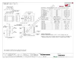 750811643 Datasheet Cover