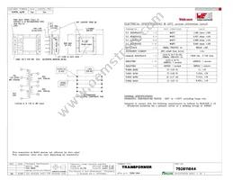 750811644 Datasheet Cover