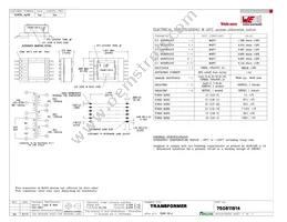 750811914 Datasheet Cover