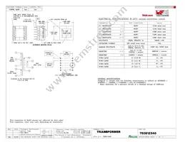 750812340 Datasheet Cover