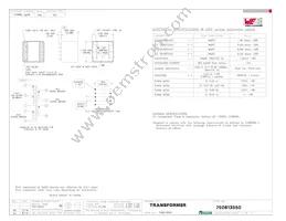 750813550 Datasheet Cover