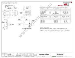 750815141 Datasheet Cover