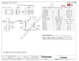 750815550 Datasheet Cover