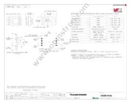 750817014 Datasheet Cover