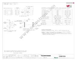 750817015 Datasheet Cover