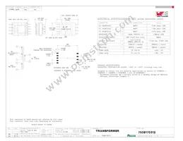 7508170312 Datasheet Cover