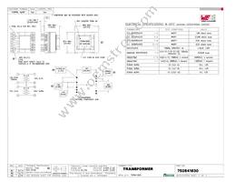 750841630 Datasheet Cover