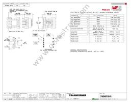 750871011 Datasheet Cover