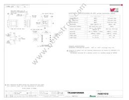 750871013 Datasheet Cover