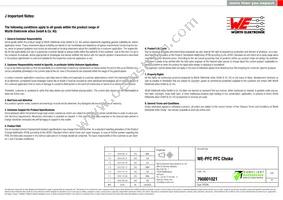 760801021 Datasheet Page 5