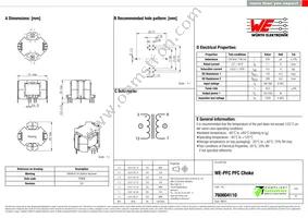 760804110 Datasheet Cover