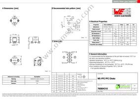 760804310 Datasheet Cover