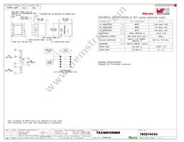 760874040 Datasheet Cover