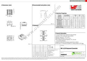 760895441 Datasheet Cover