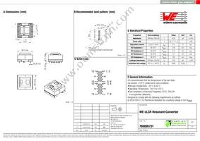 760895731 Datasheet Cover