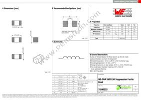 782422221 Datasheet Cover