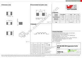 782851102 Datasheet Cover