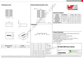 784383340033 Datasheet Cover