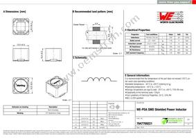 7847709221 Datasheet Cover