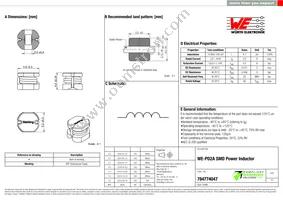 784774047 Datasheet Cover