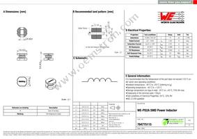 784775115 Datasheet Cover