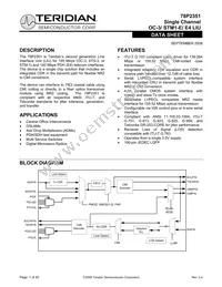78P2351-IGTR/F Datasheet Cover