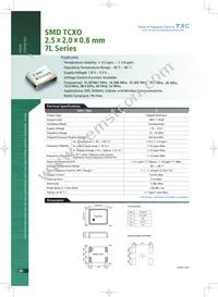 7L-38.400MDG-T Datasheet Cover