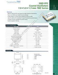 7WZ-32.768KDE-T Datasheet Cover