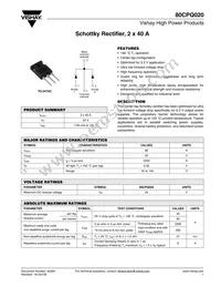 80CPQ020 Datasheet Cover