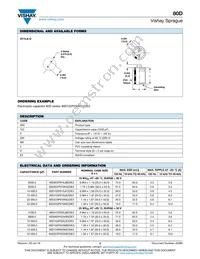 80D471P250MD2DE3 Datasheet Page 2