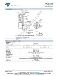 830B1503 Datasheet Page 2