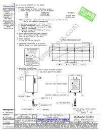 835AS15080 Datasheet Cover